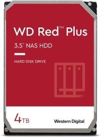 Western Digital 4TB WD Red Plus NAS Internal Hard Drive HDD - 5400 RPM, SATA 6 Gb/s, CMR, 256 MB Cache, 3.5" - WD40EFPX
