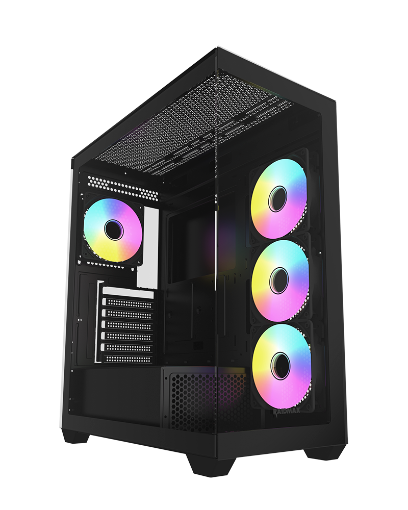 RAIDMAX Infinita i800 ATX Mid Tower PC Case - Black