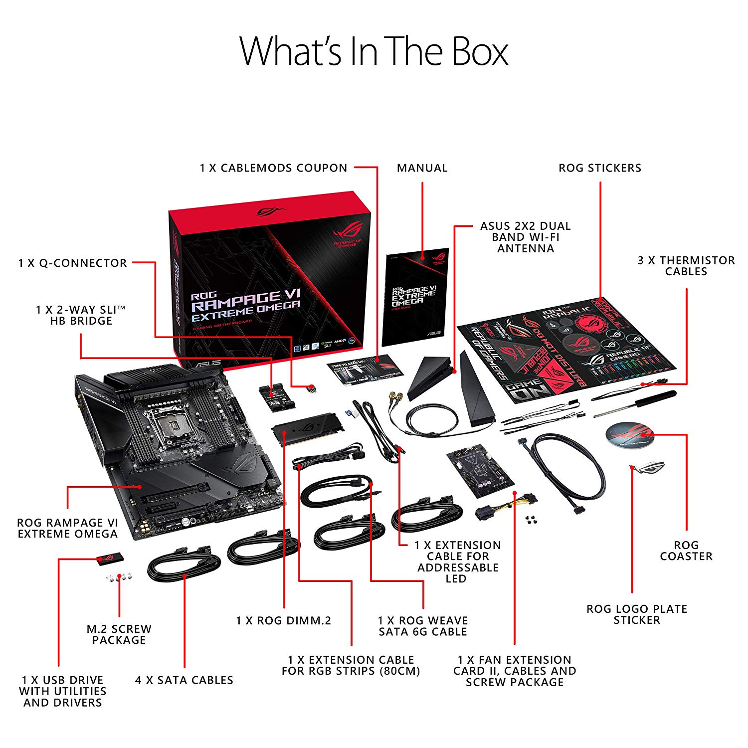 ASUS ROG RAMPAGE VI EXTREME OMEGA motherboard LGA 2066 Extended