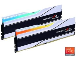 G.SKILL Trident Z5 Neo Series 48GB (2 x 24GB) 288-Pin PC RAM DDR5 6400 (PC5 51200) Desktop Memory Model - White - F5-6400J3239F24GX2-TZ5NRW