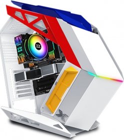 Xigmatek X Battleship Tempered Glass Mid Tower PC Gaming Case - White - EN47642