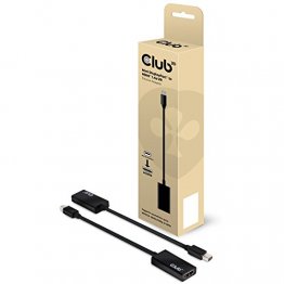 Club 3D Mini DisplayPort 1.1 to HDMI 1.4 VR ready 4k 30Hz, Black (CAC-1156)