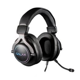 Galax SONAR-03 Gaming headset USB 7.1 Channel RGB Rainbow light compatible with gaming Pad - Black - G-HGS035CSRGBB0-GXLG