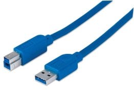 Manhattan 322430 SuperSpeed USB Device Cable (Blue)