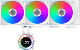 Lian Li HydroShift II LCD-C 360R White All In One CPU Cooler - 360mm - G89.GHS2LCD36RW.00