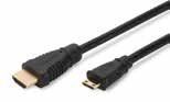 DIGITUS HDMI High Speed connection cable, type C - type A M/M, Ultra HD 24p,UL, bl, gold - DK-330106-020-S