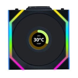 Lian Li UNI Fan SL LCD Wireless 120mm ARGB Fan - Single Pack - 1.6" LCD Display - G99.12SLLCD1W1B.00