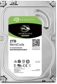 Seagate BarraCuda 2TB 7200 RPM 256MB Cache SATA 6.0Gb/s 3.5" Hard Drive Bare Drive-HDD-ST2000DM008