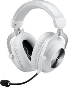 Logitech Pro X 2 LIGHTSPEED Gaming Headset - Detachable Mic, 2.4GHz Wireless/Bluetooth, White - 981-001269