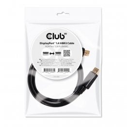Club 3D CAC-2067 Display Port to Display Port 1.4/HBR3 Cable DP 1.4 8K 60Hz 1m/3.28ft, Black