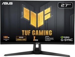 Asus TUF Gaming VG27AQ3A 27-inch, 1440P HDR 180Hz Fast IPS Gaming Monitor - 90LM0940-B01970