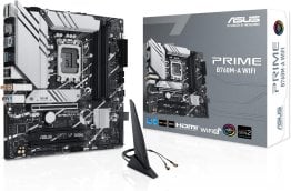 Asus Prime B760M-A WiFi Intel LGA 1700 MATX Motherboard with PCIe 4.0, DDR5 - 90MB1EL0-M1EAY0