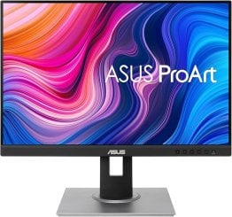 Asus ProArt PA248QV Display Professional Monitor – 24.1-inch, (1920 x 1200), 60Hz 16:10, IPS, 75Hz, WUXGA 100% sRGB, ProArt Preset, Ergonomic Stand  - Black - 90LM05K1-B01370