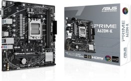 Asus PRIME A620M-K AMD A620 Socket AM5 micro ATX Motherboard - 90MB1F40-M0EAY0