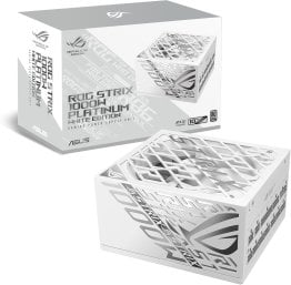 Asus ROG Strix 1000W 80+ Platinum ATX 3.1 Full Modular Power Supply - White - 90YE00W4-B0NA00
