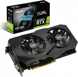 ASUS Dual GeForce RTX™ 2060 OC edition EVO 6GB GDDR6 with the all-new NVIDIA Turing™ GPU architecture.