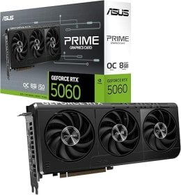 ASUS PRIME GeForce RTX 5060 8GB GDDR7 OC Edition Graphics Card - 90YV0N10-M0NA00