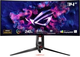 Asus ROG Swift OLED PG34WCDM 33.94" UWQHD WOLED 240Hz Curved Gaming Monitor - 90LM09L0-B01A70