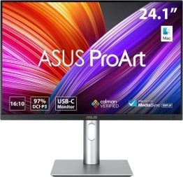 Asus ProArt Display PA248CRV 24” (24.1” viewable) 16:10 75Hz IPS HDR Professional Monitor - BLK - 90LM05K0-B01K70