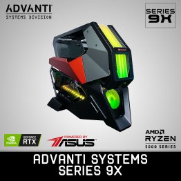 ADVANTI SYSTEMS Series 9 X: AMD 5950X, NVIDIA GeForce RTX 3080 TI 12GB, 32GB DDR4 RAM, 2TB NVME SSD, 2TB SSD M.2, 1200W POWER SUPPLY - 1 Year Warranty - ADVSYS 23865