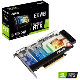 Asus EKWB GeForce RTX 3070 8GB GDDR6 Graphic Card - 90YV0FU0-M0NA00