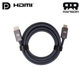 RANSOR® Premium 4K DisplayPort to HDMI Cable 3m/10ft - RNSR-CBL-DPHDMI300