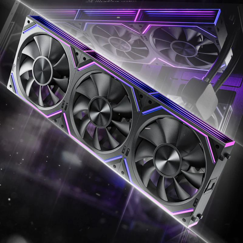 ASIAHORSE DAWN FAN 3PACK BLACK FORWARD- AS DAWN 3PCK BLK FRWD