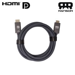 RANSOR® Premium 4K HDMI to DisplayPort Cable 3m/10ft - RNSR-CBL-HDMIDP300