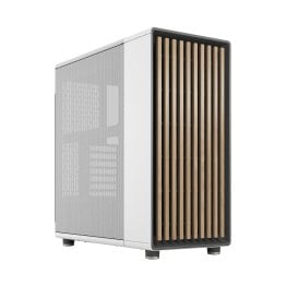 Fractal Design North Mid-Tower Case with Mesh Side Panel - Chalk White - FD-C-NOR1C-03