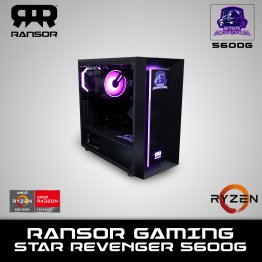 RANSOR Gaming Star Revenger 5600G: AMD Ryzen 5600G, 16GB RAM, 500 GB SSD, 500W PSU - 1 Year Warranty