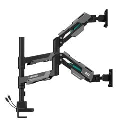 RANSOR® Hecaton Nitro Pro Dual Monitor Arm