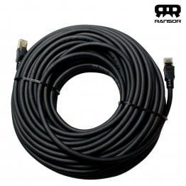 RANSOR® CAT8 30m/100ft Premium Ethernet Cable - Black