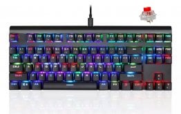 Motospeed CK101 Wired Mechanical Keyboard RGB Black with Red Switch with Arabic Layout