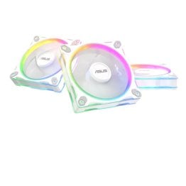 Asus Prime MR120 ARGB 120mm White Case Fan - Triple Pack - 90DA00I3-B09020
