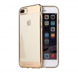 Viva Madrid Metalico Flex Borde for iPhone 7 Plus Back Case - Gold