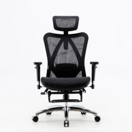 Sihoo Vito M57C Full Mesh Ergonomic Office Chair - Black, Footrest - M57C-201-JT