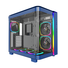 Montech KING 95 PRO Dual-Chamber ATX Mid-Tower Gaming Case - Blue - KING-95-PRO-BLUE