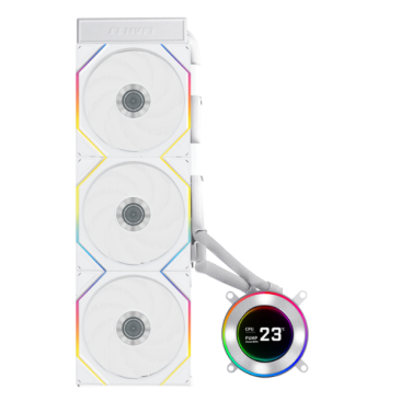 Lian Li Hydroshift II LCD-C 360TL 360mm CPU Liquid Cooler - White - G89.GHS2LCD36TW.00