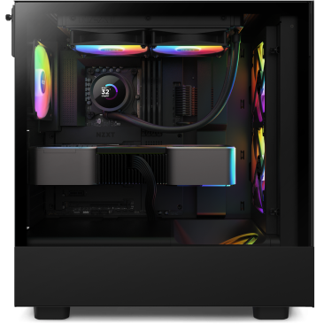 NZXT Kraken RGB 240mm AIO RGB CPU Liquid Cooler with LCD Display, Black - RL-KR240-B1