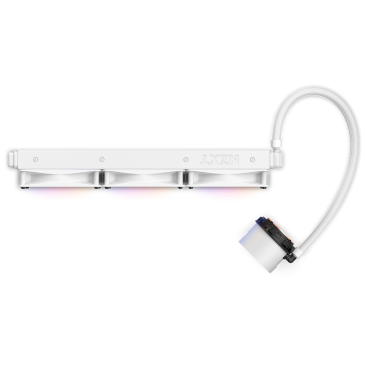 NZXT Kraken RGB 360mm AIO RGB CPU Liquid Cooler with LCD Display - White - RL-KR360-W1