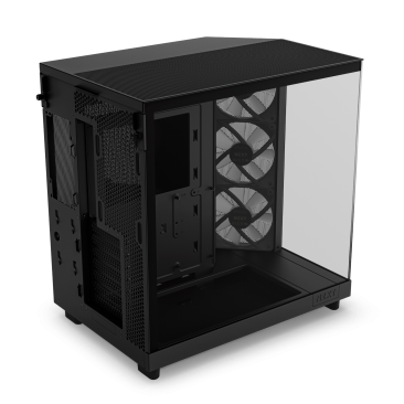 NZXT H6 Flow RGB Compact Dual-Chamber Airflow Mid-Tower ATX Case Black - CC-H61FB-R1.ME