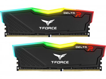 Team Group Delta RGB Series Black 8GB (2x4GB) 3000MHz DDR4 CL16 Desktop Memory - TF3D48G3000HC16CDC01