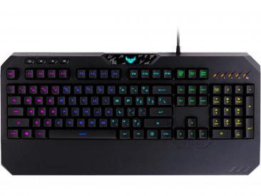 Asus TUF Gaming K5 Mechanical Membrane RGB Gaming Keyboard With Arabic Layout & Aura Sync RGB Lighting