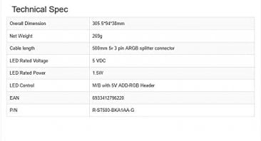 Deepcool ST500 ARGB GPU Support Bracket with an Adjustable 3-axis Design - ST500 ARGB