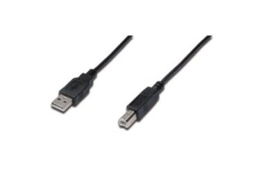 Digitus USB 2.0 connection cable, type A - B M/M, 3.0m, USB 2.0 compatible, bl - DB-300102-030-S