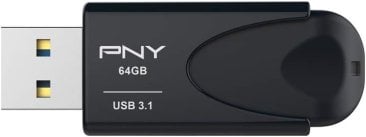 PNY Attache 4 USB flash drive 64 GB USB Type-A 3.1 Gen 1 (3.1 Gen 1) Black - PNY FD64GATT431KK-EF