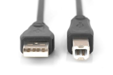 Digitus USB 2.0 connection cable, type A - B M/M, 5.0m, USB 2.0 conform, bl - DB-300105-050-S