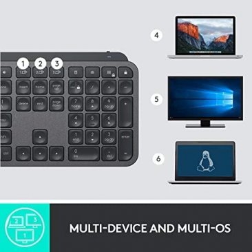 Logitech MX Keys Plus Advanced Wireless Illuminated Keyboard