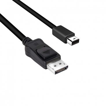 Club 3D CAC-1115 Mini DisplayPort to DisplayPort 1.4/HBR3 Cable Male/Male, HDR Support 2 Meter/6.56 Feet, Black Vesa Certified