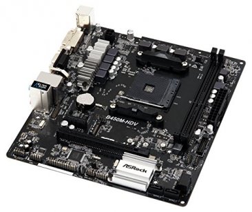 ASRock B450M-HDV R4.0 Socket AM4/ AMD Promontory B450/ DDR4/ SATA3&USB3.1/ M.2/ A&GbE/ MicroATX Motherboard